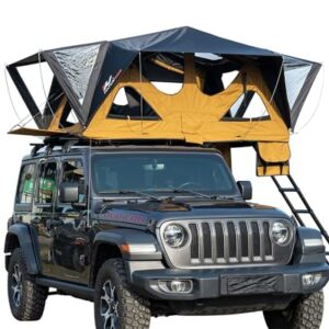 Naturnest Andromeda Soft Cover Rooftop Tent mounted on an SUV, showcasing its spacious interior, panoramic skylight, and durable construction, perfect for camping adventures.