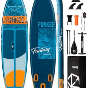 Extra Wide 11'×34'' Inflatable Stand Up Paddle Board with Accessories, Ideal for All Skill Levels