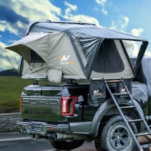 BAMACAR Rooftop Tent Hard Shell mounted on an SUV, showcasing its robust design and spacious interior