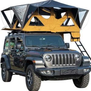 Naturnest Soft Shell Rooftop Tent for Jeep, Truck, SUV - All-Weather, 2-3 Person Camping Tent with Skylight