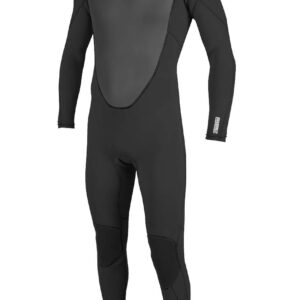O'Neill Men's Reactor-2 3/2mm Full Wetsuit – Ultra-Stretch Neoprene with Back Zip for Surfing, Diving, and Paddle Sports