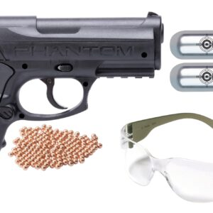 Crosman Phantom P10KT CO2-Powered Semi-Auto BB Air Pistol Kit with 20-Round Magazine and Accessories