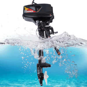 3.6HP 2-Stroke Outboard Motor with CDI – Aluminum Alloy Engine for Fishing Boats, Black, Manual Start