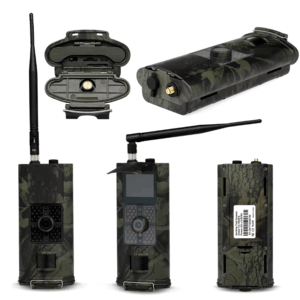 4G 20MP HD trail camera with night vision and real-time alerts, ideal for wildlife surveillance and property security.