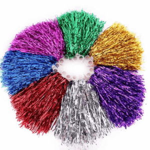 Vibrant Cheerleading Pom Pom with Small Handle – Ideal for Sports Games and Dance Teams